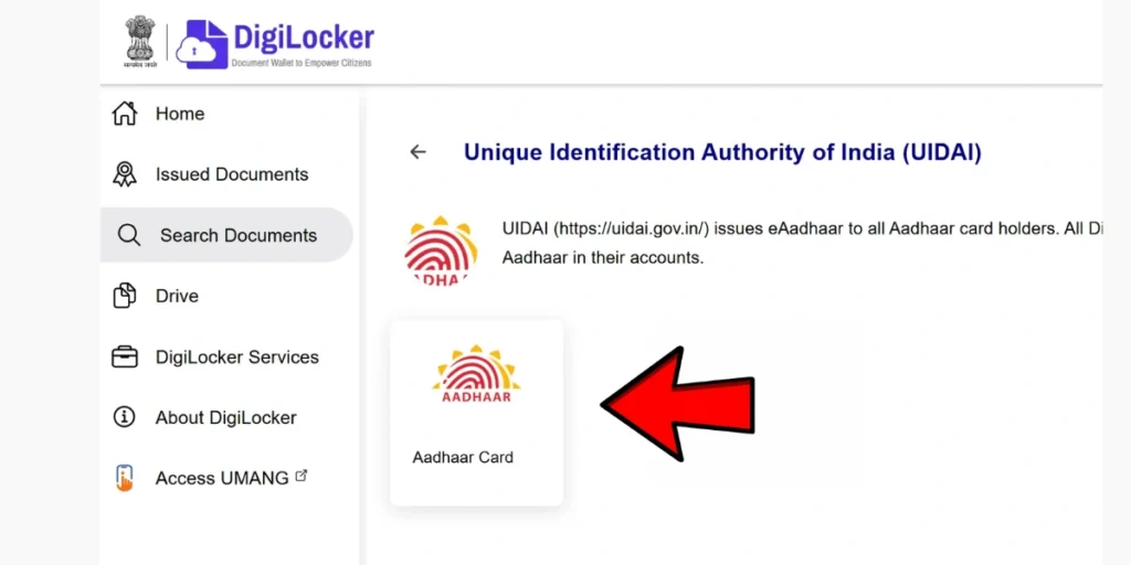 Digilocker UIDAI